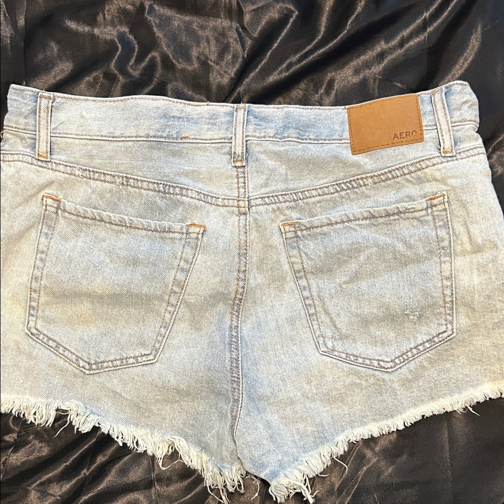 Aeropostale Light Blue Denim Jean Shorts